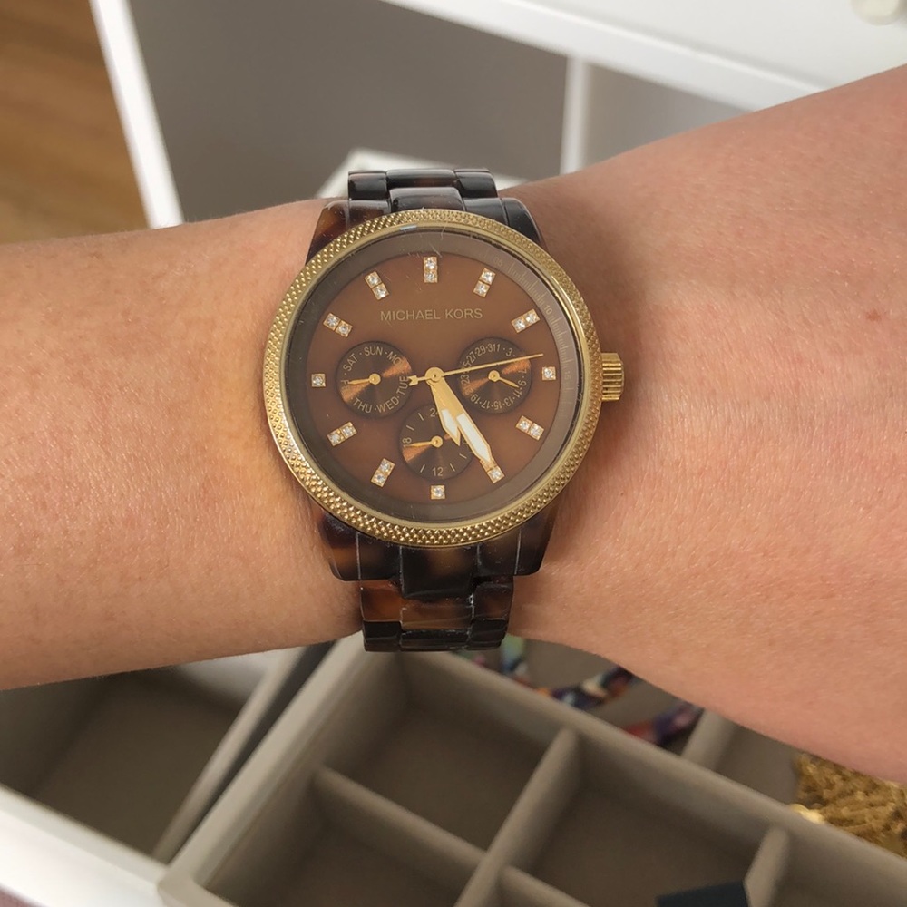 Michael Kors Tortoise Shell Watch
